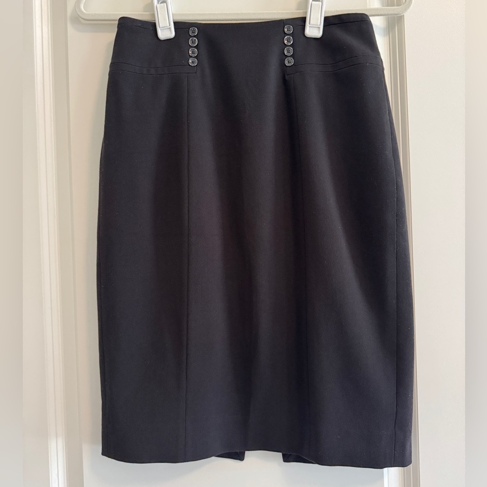 White House Black Market Classic Black Pencil Skirt